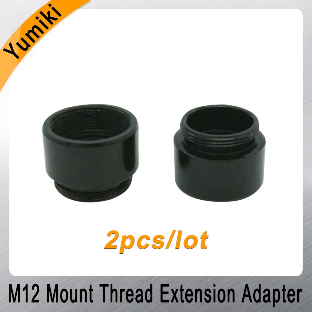 Yumiki 2pcs/lot Mount Thread Extension Adapter Zinc Alloy Extender M12 Lens Extension Ring for MTV Interface CCTV Lens