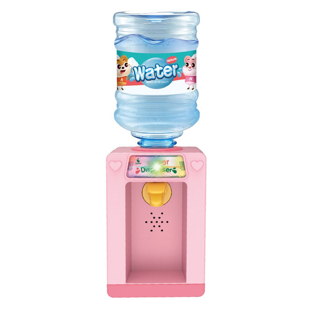 Funny Children Toy Simulate Family Furniture Water Dispenser with Light Music Electronic Mini Simulated Kits Toys