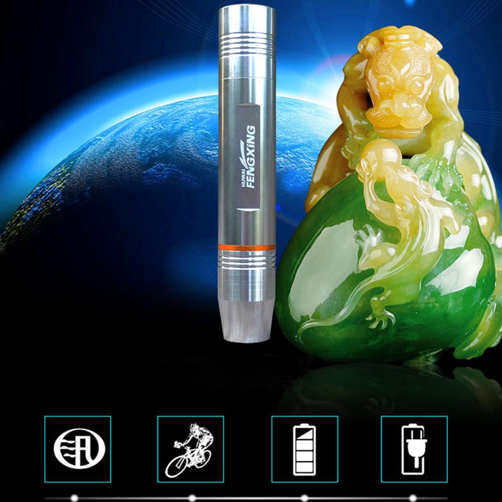 Lámpara de antorcha de prueba de Jade, luz blanca LED de 320 lúmenes, piedra preciosa Identificatie CREE Q5