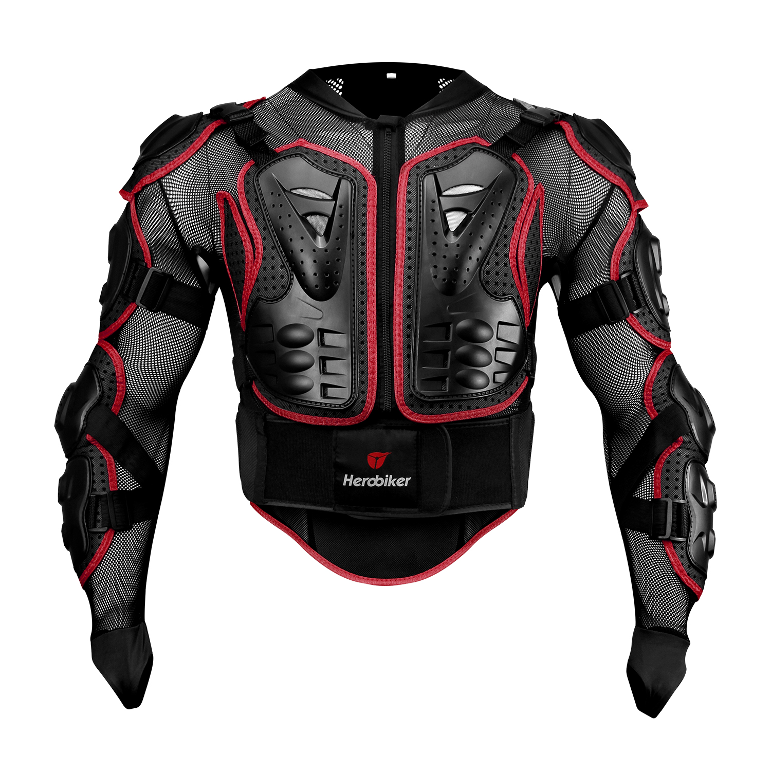 Neue Motorradjacken Herren Ganzkörperpanzer Schutzjacken Moto-Cross Enduro Rennen Moto Schutzausrügestochen Kleidung S-4XL: M / Elfenbein