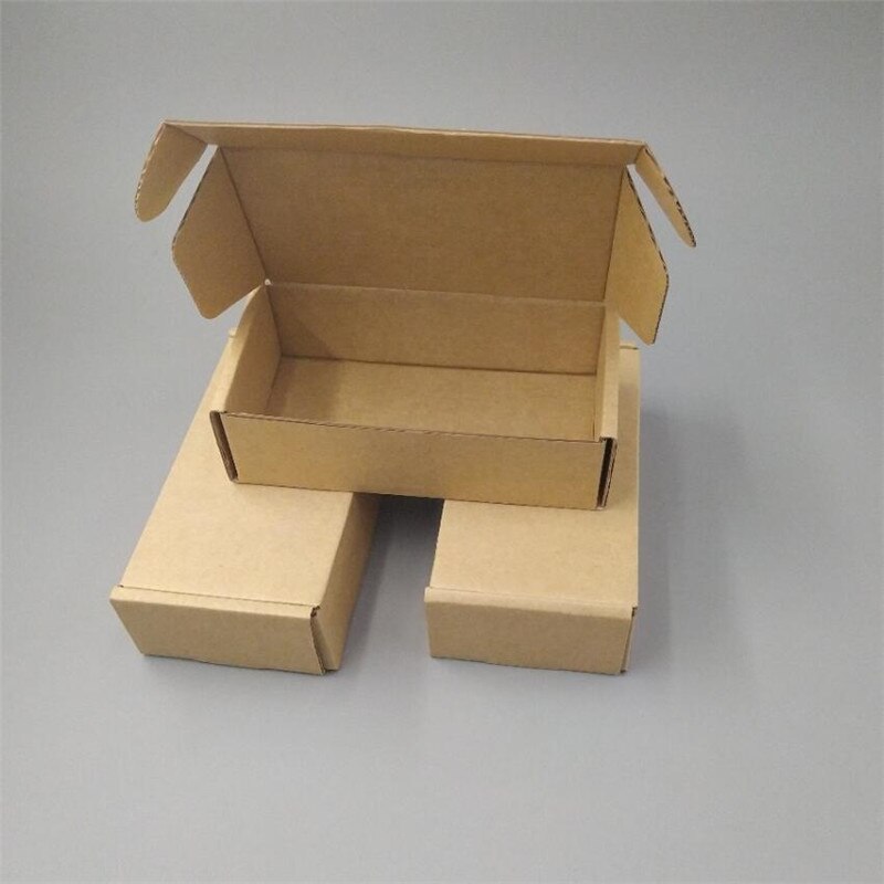17*8.5*2.3cm Brown Kraft corrugated paper box foldable packaging box Express Mailer Box