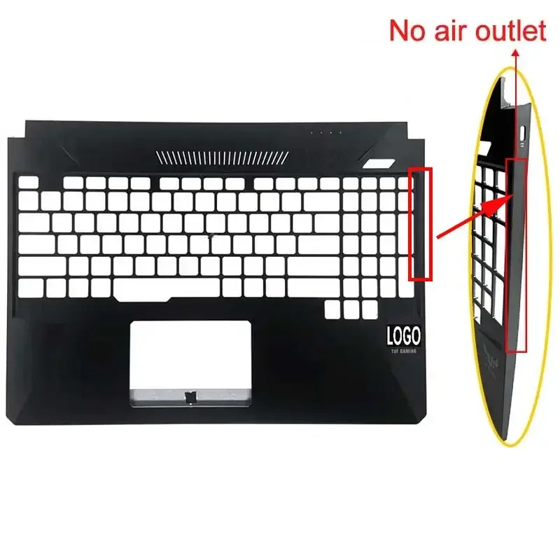 For ASUS TUF FX505 FX505G FX505D FX86 FX86F FX95 Laptop LCD Back Cover Front Bezel Upper Palmrest Bottom Case Keyboard Hinge: dark green