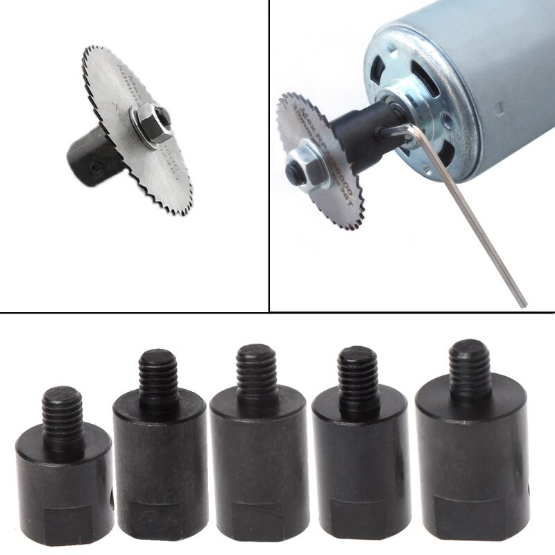 Manchon de coupleur d'arbre de moteur d'axe 3.17/4/5/6/8mm, adaptateur de mandrin de couplage de lame de scie