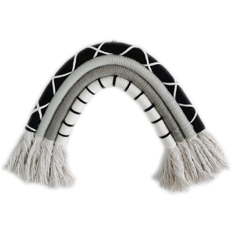 Boho Opknoping Decor Babybed Tent Klamboe Decoraties Lit Enfant Kleurrijke Regenboog Nordic Baby Meisje Jongen Kamer Decoratie: 103