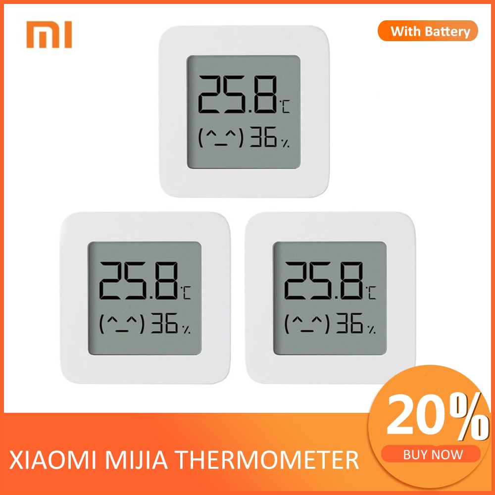 XiaoMi Mijia LCD Bluetooth Thermometer Hygrometer 2 High Precision Sensor App Control Wireless intelligent Thermo-Hygrometer