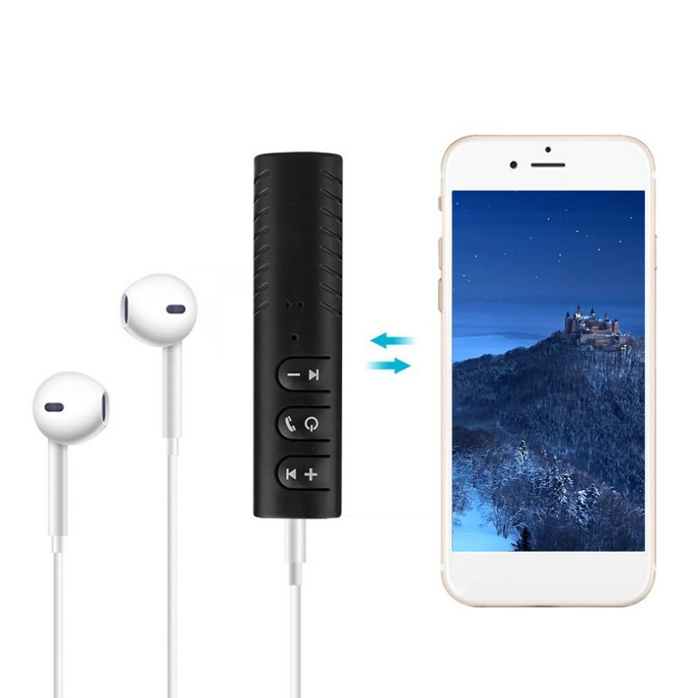 Mini 3.5Mm Jack Bluetooth Carkit Handsfree Muziek Audio Receiver Adapter Fit Ipad Iphone Latop Aux Bluetooth Audio adapter