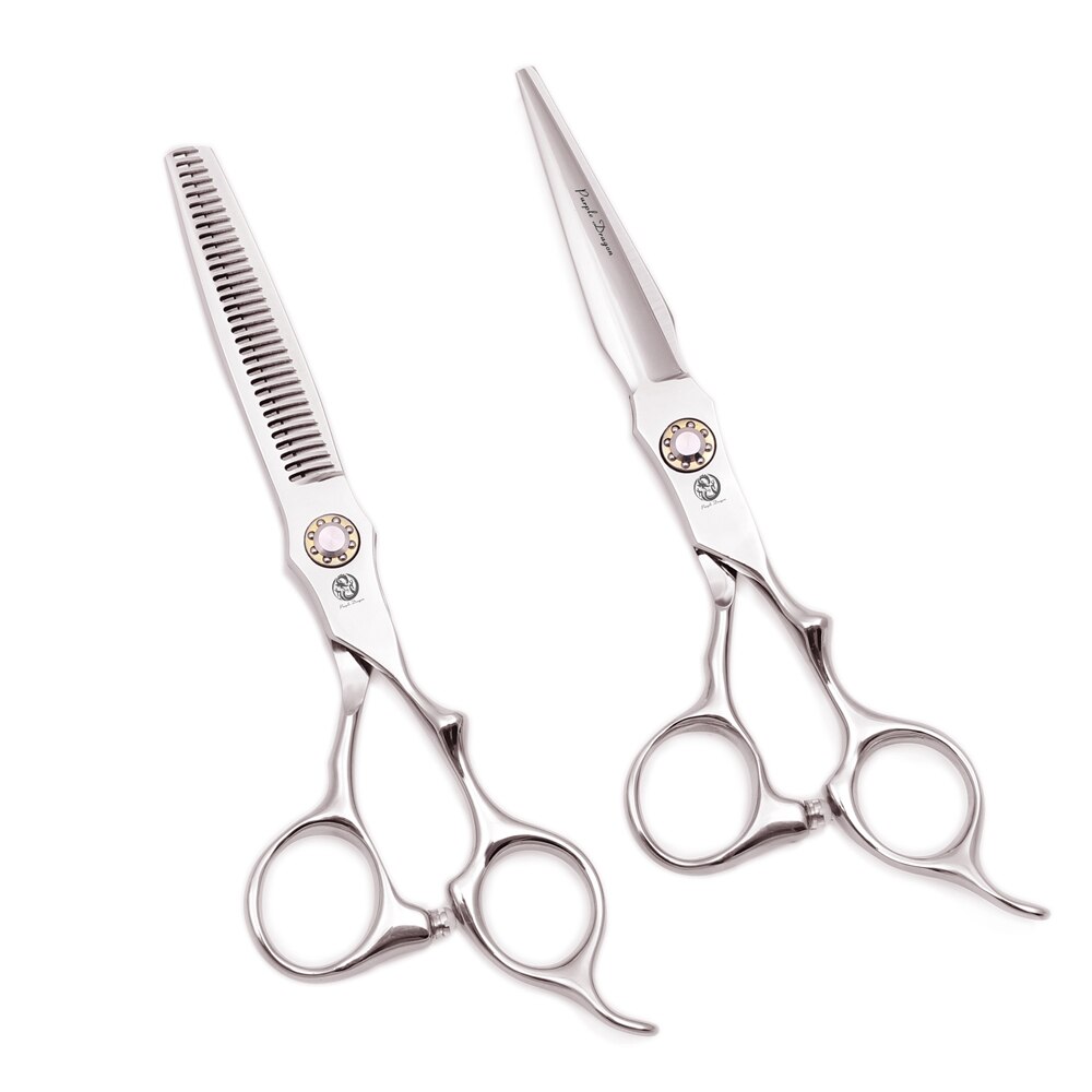 Paarse Draak 5.5 "6" Kapper Kappers Schaar Professionele Jp 440C Haar Knippen Schaar Dunner Schaar Z9009