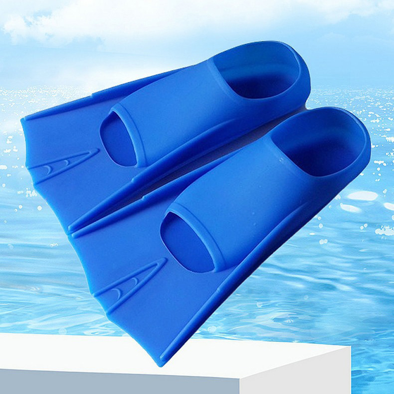 Simfenor för barn och vuxna i havspool, speciella silikonfenor för dykning, dubbla fenor för simning, ankfötter, simbräda, simutrustning