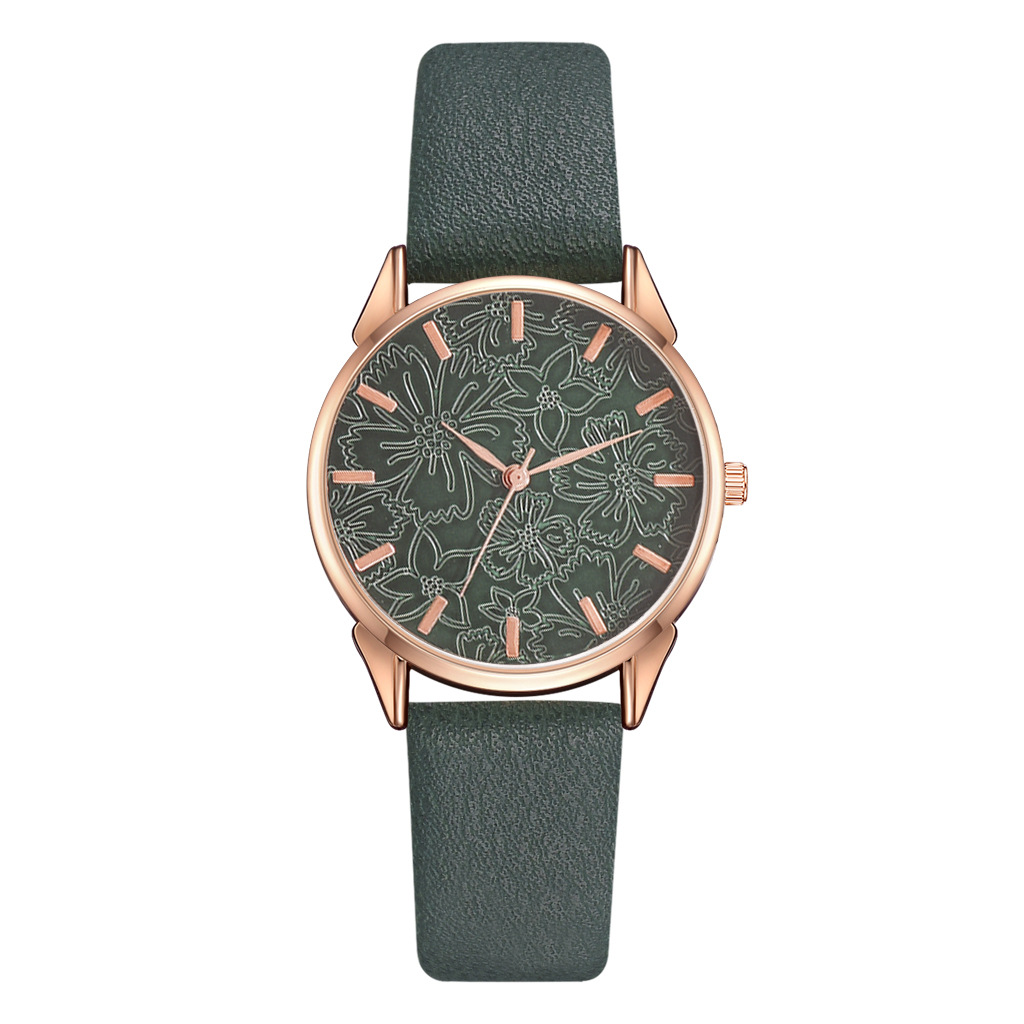 2022 4Ps Eenvoudige Mode Mode Horloge Quartz Horloge Vrouwen Klassieke Pu Band Dames Horloge Reloj De Señoras: 3