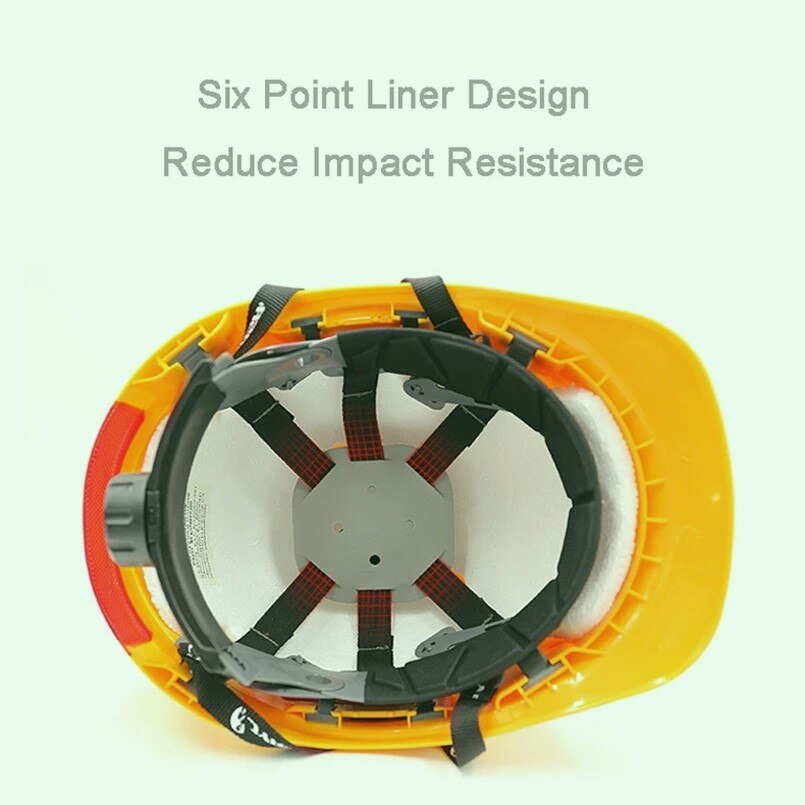 ABS Safety Helmet Construction Climbing Steeplejack Worker Protective Helmet Hard Hat Cap Outdoor Workplace Safety Supplies