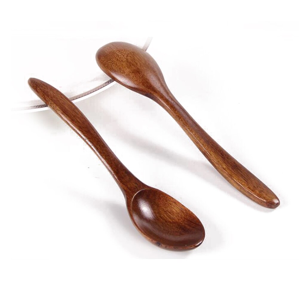1pcs Wooden Spoon Cutlery Coffee Edible Mixing Stir Cooking Salad Ladle with Japanese Kitchen Utensils