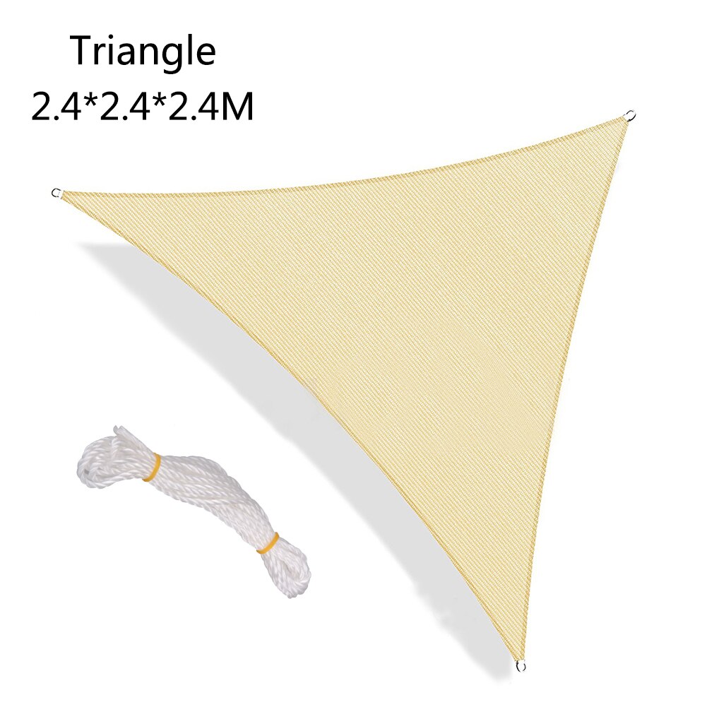 Toldo triangular para uso en exteriores, carpa de acampada con protección UV, impermeable para jardín, Patio, vela triangular, 1 unidad