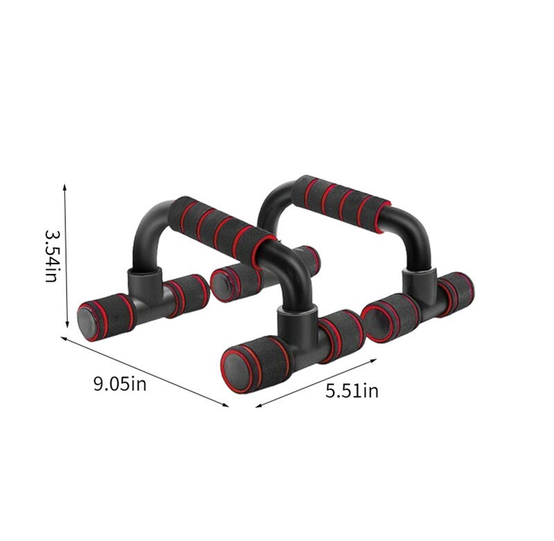 Fitness armhävningsstång armhävningsstativ barer verktyg för fitness bröstträning sportutrustning träningsträning hem armhävningsstativ: Röd