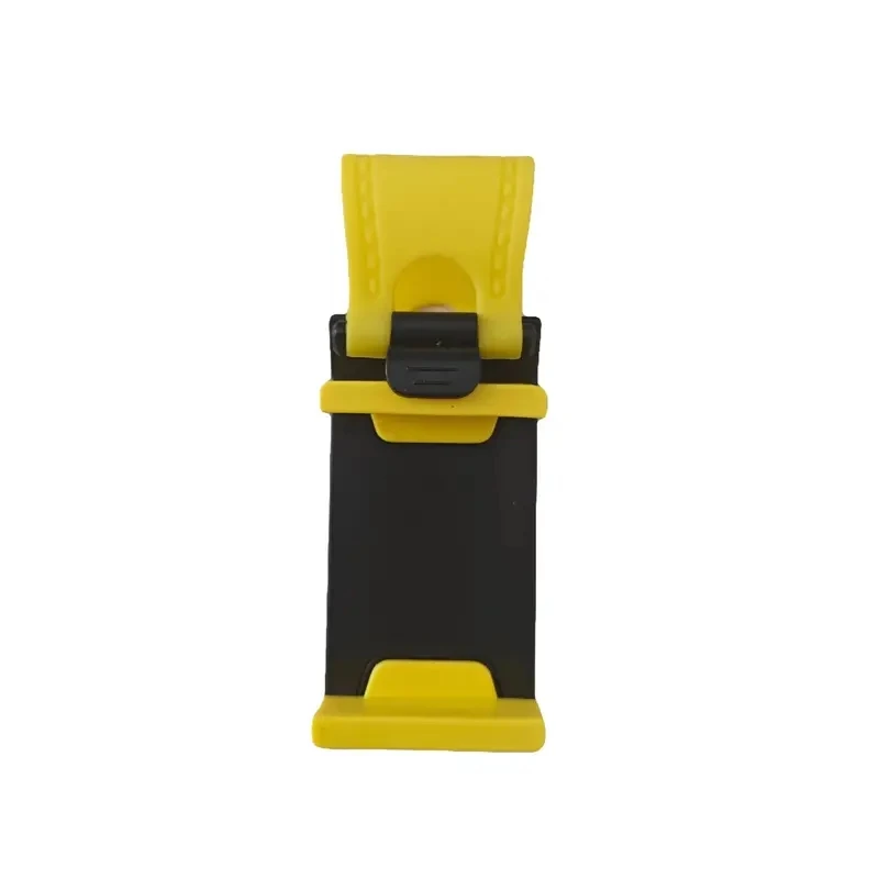 Soporte Universal para teléfono para volante de coche, soporte con gancho para navegación, soporte para teléfono móvil en coche para iPhone, Xiaomi y Samsung: Naranja
