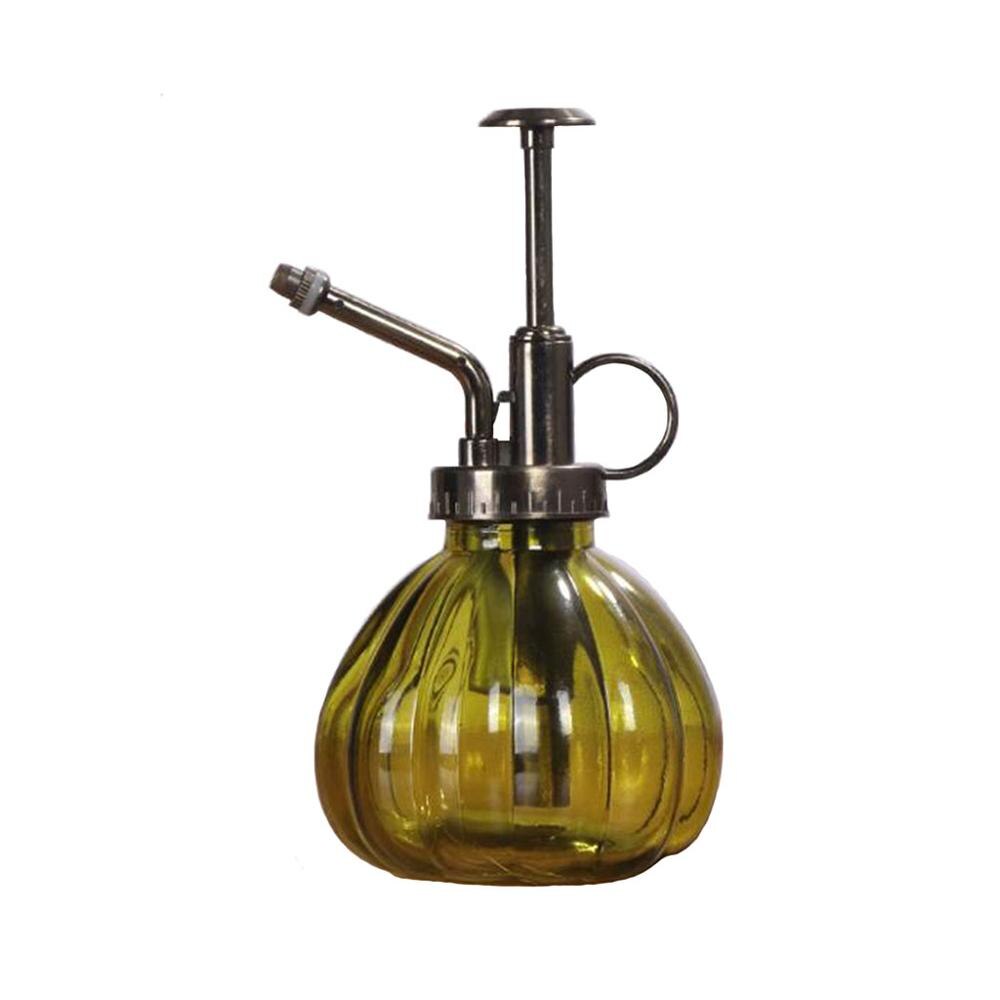 Retro glazen spuitfles, planten, bloemen, waterkan, tuinsproeier, pomp, mist, gieter, pot: Donkergroene pompoen