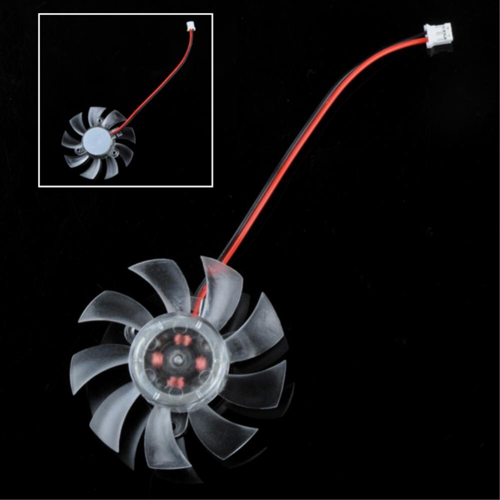 YCDC VGA Cooling Fan 60mm 6cm 12V 2 Pins Black CPU Heat Sink Fan Computer PC Cooler Exhaust Blower