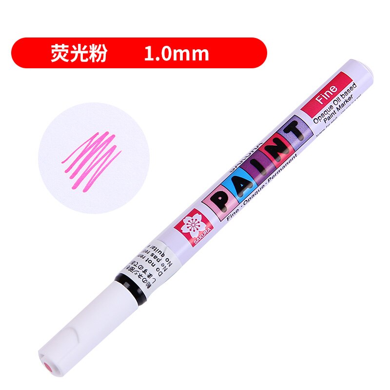 1 pçs sakura cherry blossom marcador caneta pintura vermelha preto azul toque pintura mão-pintado assinatura oleosa linha gancho caneta: phosphor