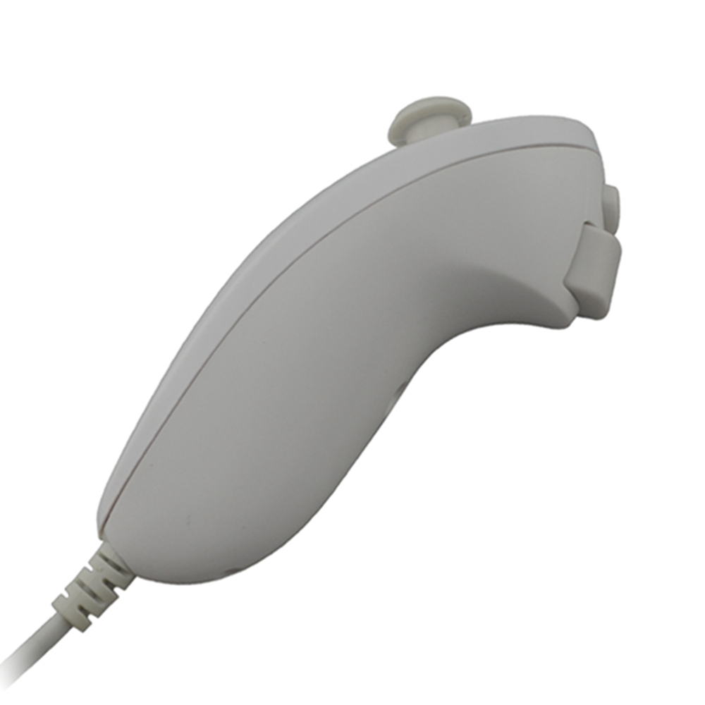 10PCS Remote Video Game Controller Handle Left Hand Nunchuck Controller for W-i-i White Gamepad