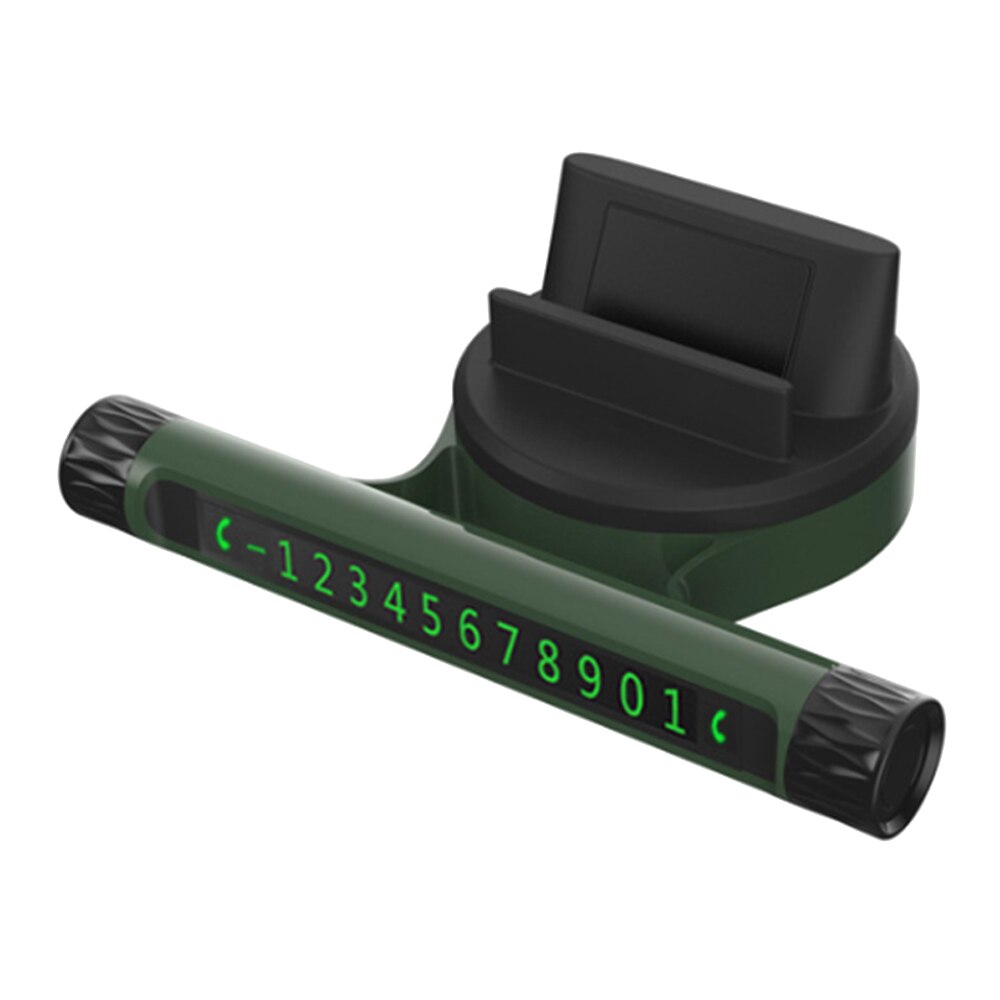 Soporte para estacionamiento temporal de coche, tarjeta de teléfono, soporte de teléfono, aromaterapia, parada de estacionamiento, accesorios para automóviles, estilismo para automóviles: Green