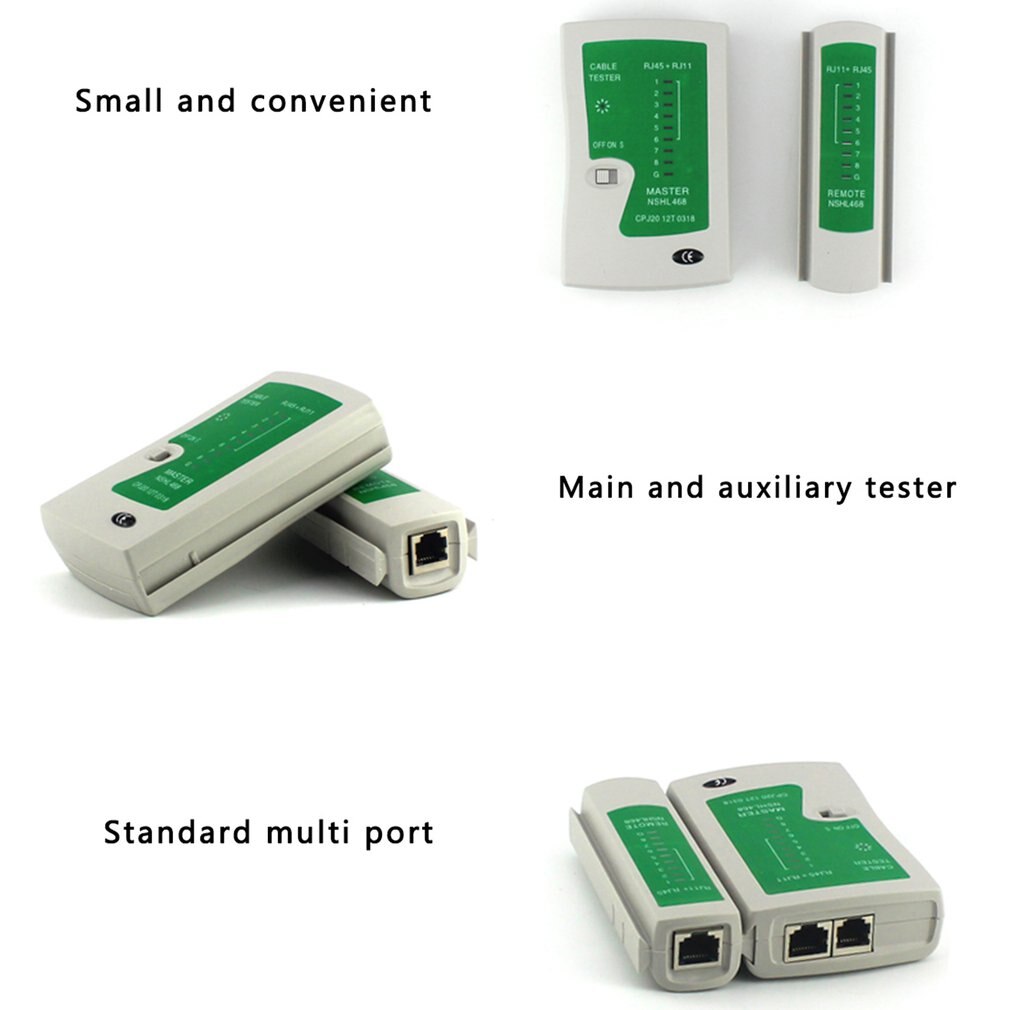 Netwerk Kabel Tester RJ45 RJ11 RJ12 CAT5 Utp Lan Kabel Tester Detector Remote Test Gereedschap Networking