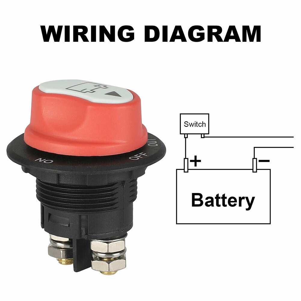 Aislador de batería 100A, interruptor de corte de desconexión seguro para coche marino, camión, barco, RV, ATV, M8617