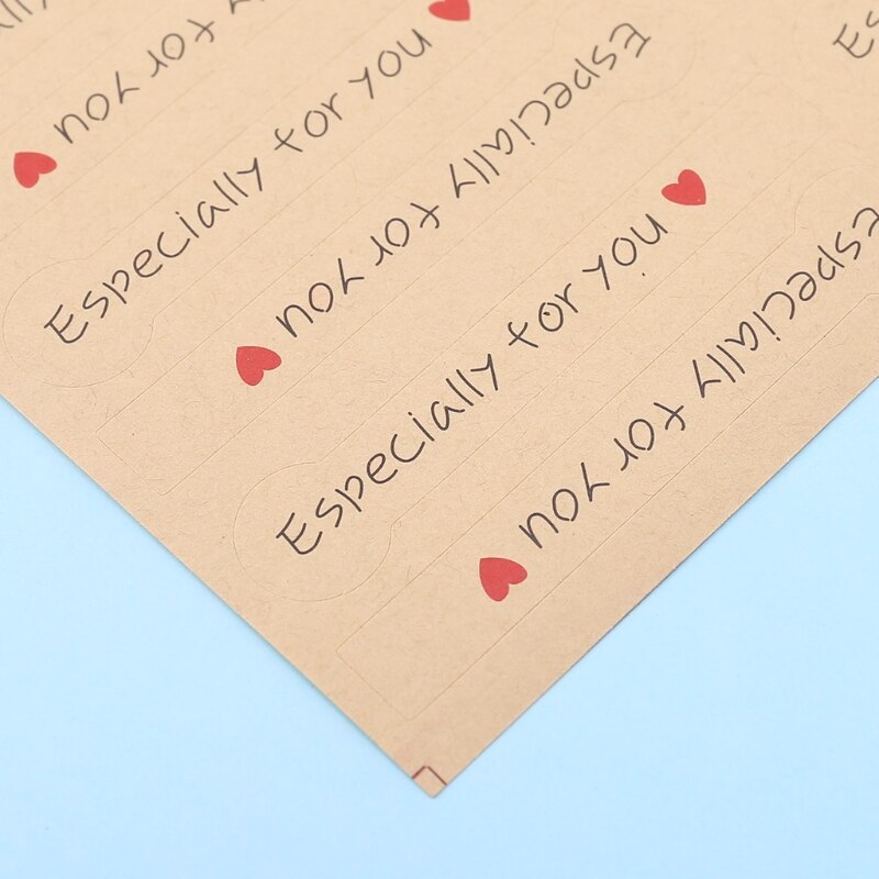 Handmade Especially For You Stickers Label Kraft Paper Bakery Seals Bakery