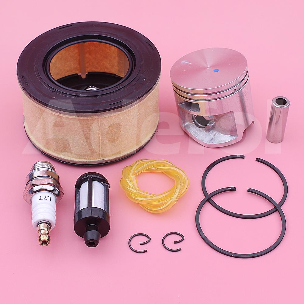 44mm Kolben Luft Kraftstoff Filter Linie Bausatz Für Stihl Frau251 Frau 251 Kettensäge 1143 030 2007, 1141 120 1600 w Stift Ringe Sicherungsring Zündkerze