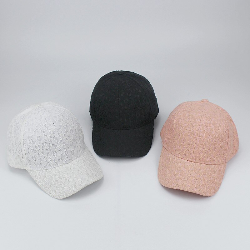 Zomer Kant Baseball Hoed voor Vrouwen Ademend Mesh Meisjes Snapback Hiphop Mode Vrouwelijke Dad Caps Verstelbare Botten