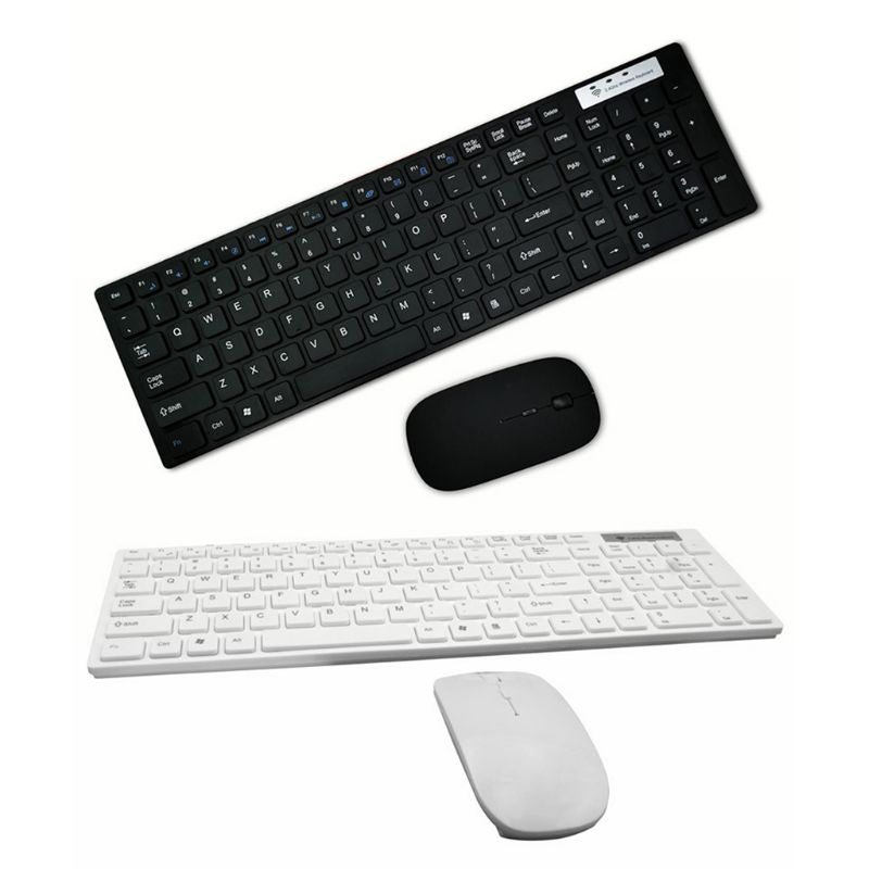 2.4G Wireless Keyboard and Mouse Set for Laptop PC Computer Silent Ultra-thin