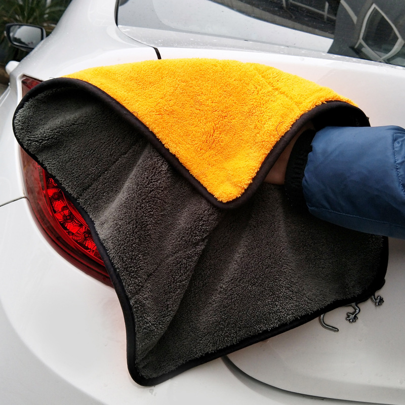 Bedste auto detalje mikrofiber bil rengøring tørring håndklæder hurtig tørre bil bil vask håndklæder: Orange