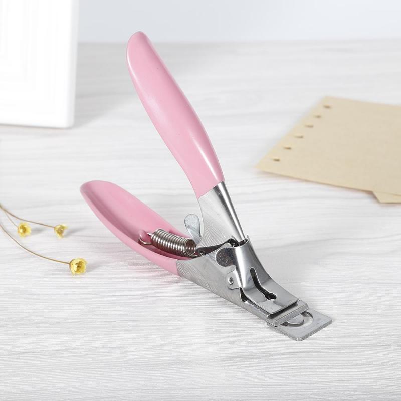 1pcs Nail Art Edge Cutter Acrylic False Nail Clipper Tips Special Type U Manicure Pedicure PINK Nipper Tools TSLM1