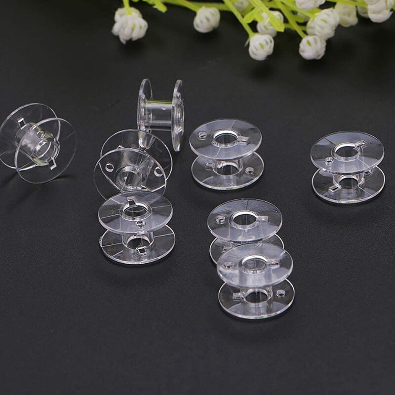 40Pcs Plastic Sewing Machine Bobbins for Brother Singer Janome Kenmore with Case. 2