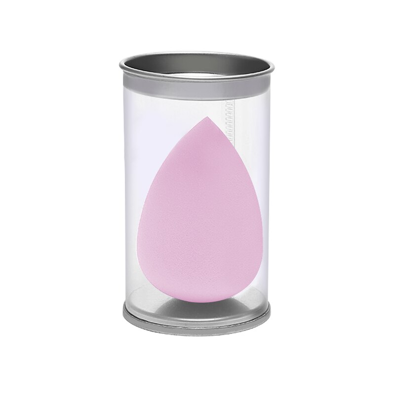 Borla cosmética para base de maquillaje, esponja hidrofílica en forma de gota de agua, no esponja de látex, herramienta de maquillaje de belleza para uso Dual en seco y mojado 1 ud.: Pink