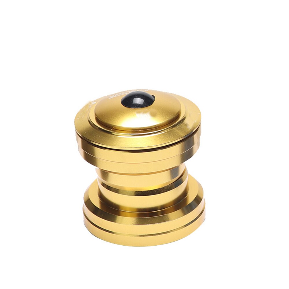 Durable Mountain Bike Sealed Cartridge Threadless 34mm External Bearing Fixed Gear Top Cap Cover Bicycle Headset: gold