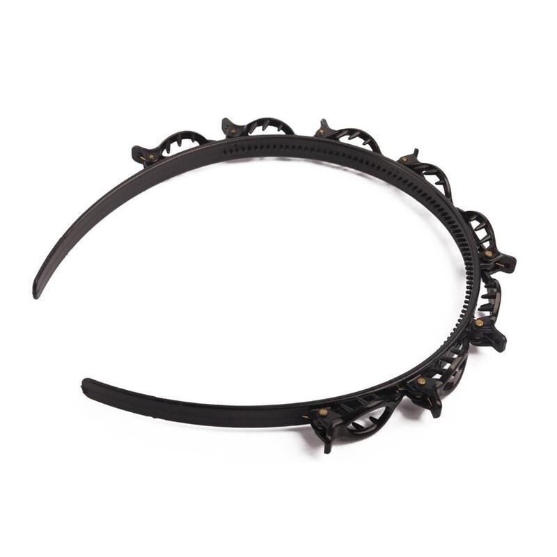 1pc dobbelt pandehår frisure hårnål frisør hårnål let at bruge klip dobbelt pandehår frisure hårnål