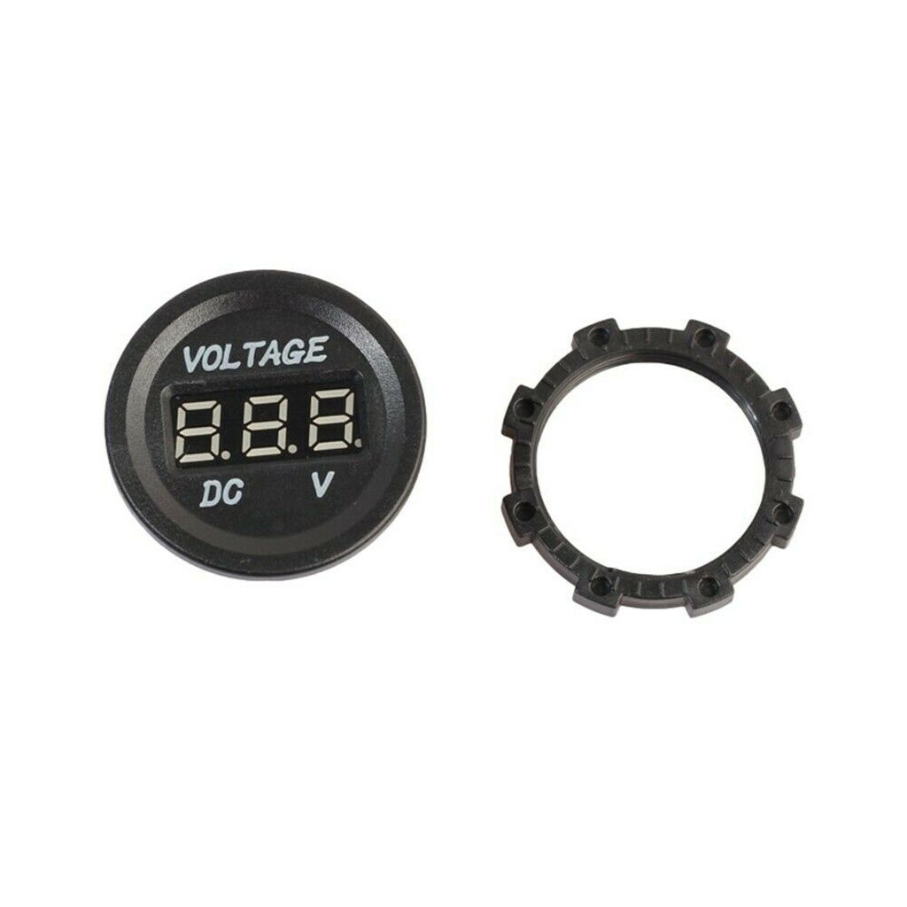Motorfiets Accessoires 12 v-24 v Auto Motorfiets Led Digitale Display Voltmeter Waterdichte Meter Voltmeter Socket Blauw Licht # P10