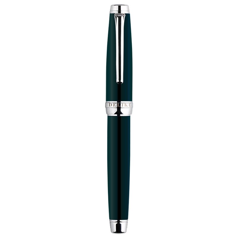 MoonMan-pluma estilográfica de Metal para estudiantes, suministros escolares de oficina, escritura, tinta suave, vitalidad juvenil, a la , DELIKE-3: Dark green / EF 0.38mm