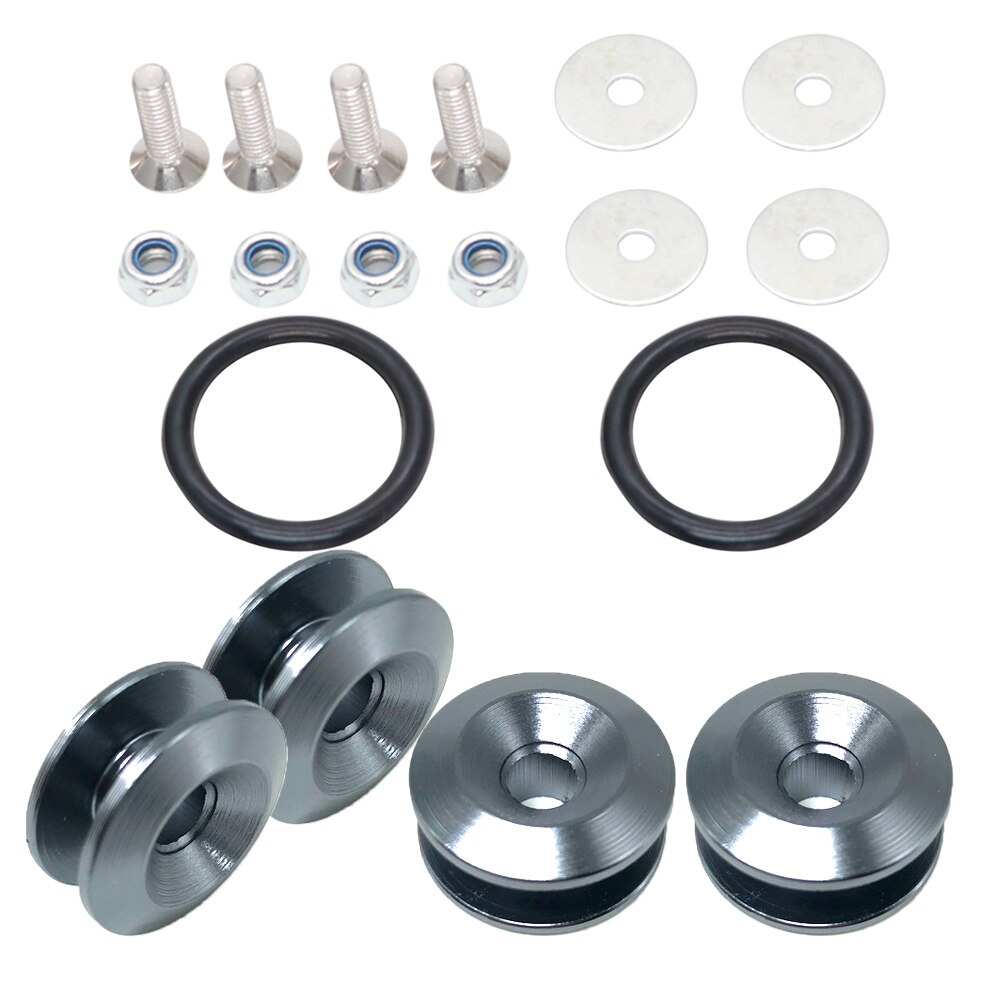 Universal Aluminum Bumper Quick Release Fasteners Fender Washers: Titanium