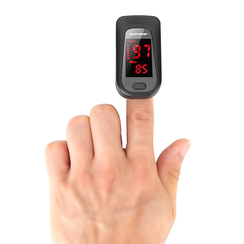 Hurtig sort sundhedspleje fingerspids pulsoximeter blod iltmonitor fingerspids oximeter hurtigt