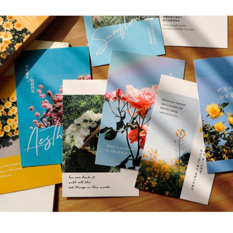 30pc kolorowe pocztówki zapisywalne karty dekoracji DIY dziennik naklejka ścienna małe plakat rekwizyty fotograficzne pozdrowienia artykuły papiernicze prezent