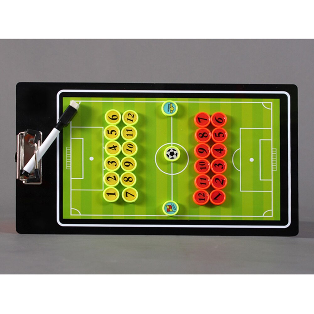 Magnetic Football Coaching Board Clip Board with Magnetic Number Chess Pieces