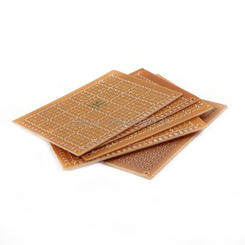 5 pièces 5*7CM simple face Prototype Circuit imprimé Veroboard Stripboard bricolage PCB G08 et directe
