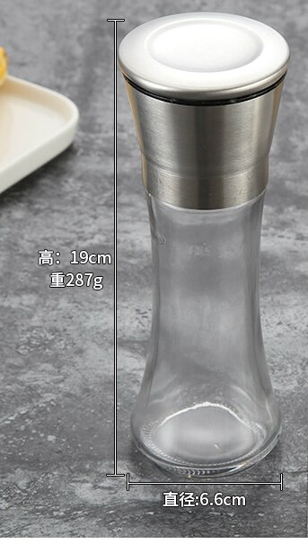 304 aço inoxidável moedor de pimenta criativo tempero garrafa casa ferramentas diárias manual pimenta moinho cozinha suprimentos: big