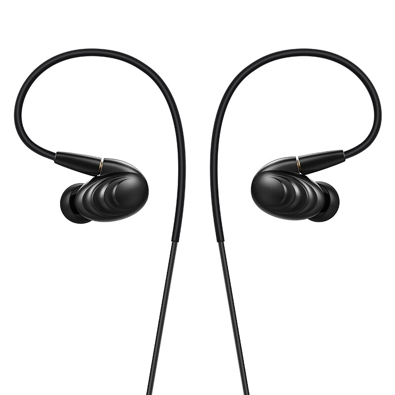 FiiO F9 Triple pilote hybride dynamique HiFi dans l'oreille écouteur est livré en standard avec 2 câbles MMCX détachable 2.5mm câble équilibré