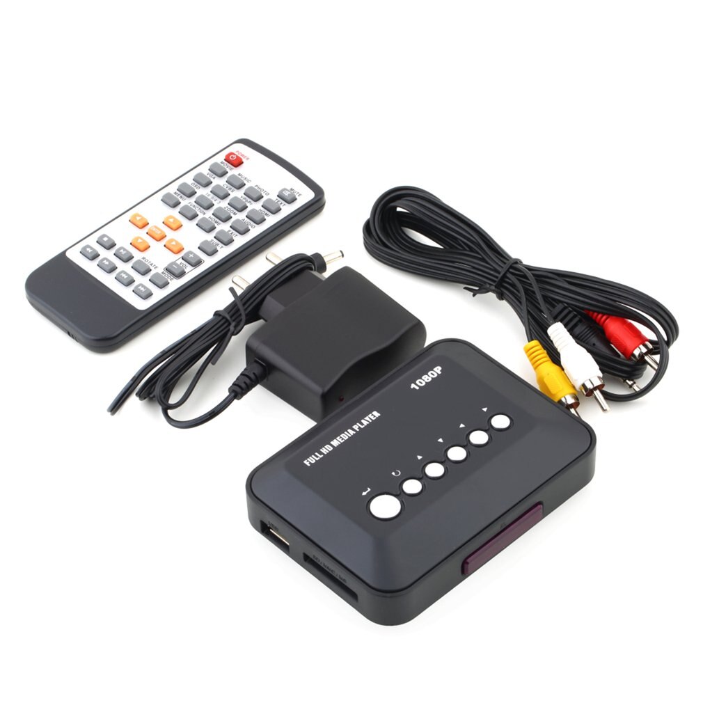 Kebidumei HD 1080P Medien Spieler DC 5V 2A USB Kasten TV Video HDMI-kompatibel für SD MMC RMVB MP3 Multi TV mit IR Fernbedienung