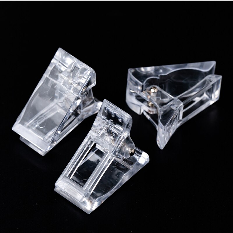 10 Stck transparent Poly Nagel Gel Schnell Gebäude fest Clip Finger Erweiterung UV LED Acryl Baumeister Nagel Rest
