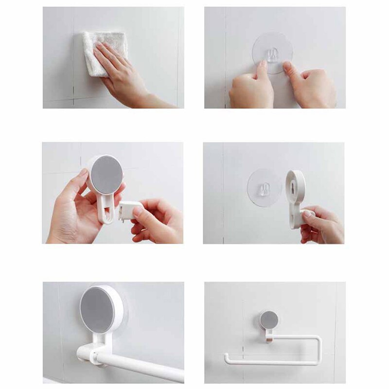 Kitchen Paper Holder Sticker Rack Roll Holder For Bathroom Towel Rack Pared Decoration Tissue Shelf Organizer