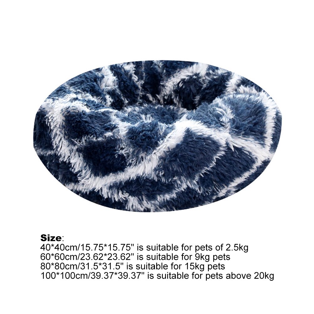 Pet Nest Warm Soft Plush Sleeping Bed Pad Non-slip Breathable Dog Cat House Kennel Washable Cushion Blanket for Small Animals