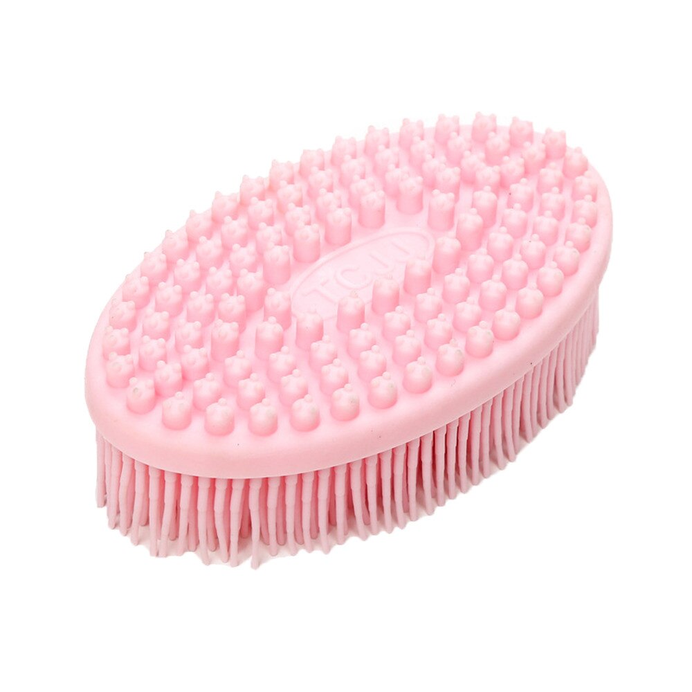 Borstel Gezicht & Body Zachte Scrub Huid Peeling Massage Noppen Verbeteren Cellulitis Siliconen Bad Borstel Voor Thuis Barthroom Accessiore: Pink