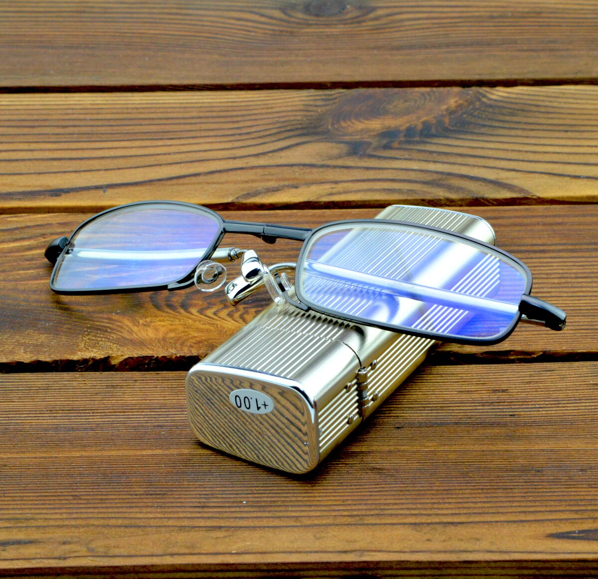 Gafas de lectura portátiles plegables, lentes de cristal Natural antifatiga + 0,75 + 1 + 1,25 + 1,5 + 1,75 + 2 + 2,25 + 2,5 A + 4